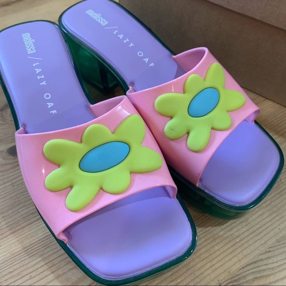 Melissa X Lazy Oaf Shape Sandals - US 6